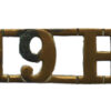 19th Hussars (19H) Shoulder Title