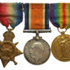WW1 1914-15 Star Medal Trio - Dvr. A. Shine, Royal Artillery - Wounded