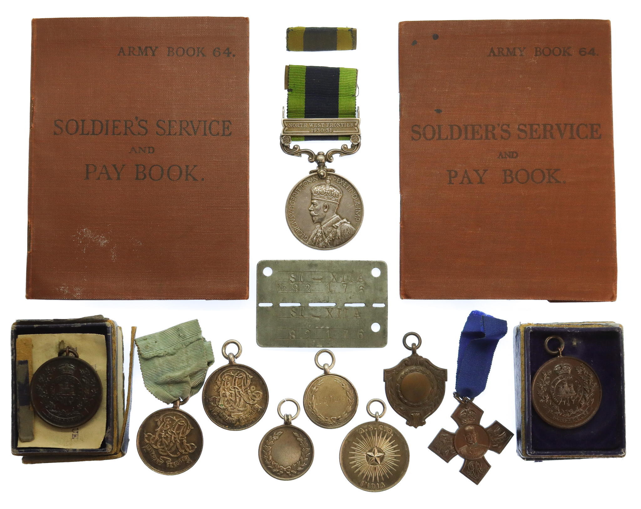 1908 India General Service Medal (Clasp - North West Frontier 1930-31) & Related Items to a WW2 Normandy Prisoner of War - Pte. E. Reynolds, 2nd Essex Regiment