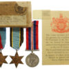 WW2 Air Crew Europe Casualty Medal Group of Three - Flt. Sgt. T.H. Gittins, 75th (R.N.Z.A.F.) Sqdn. Royal Air Force Volunteer Reserve - K.I.A. 7/8/43