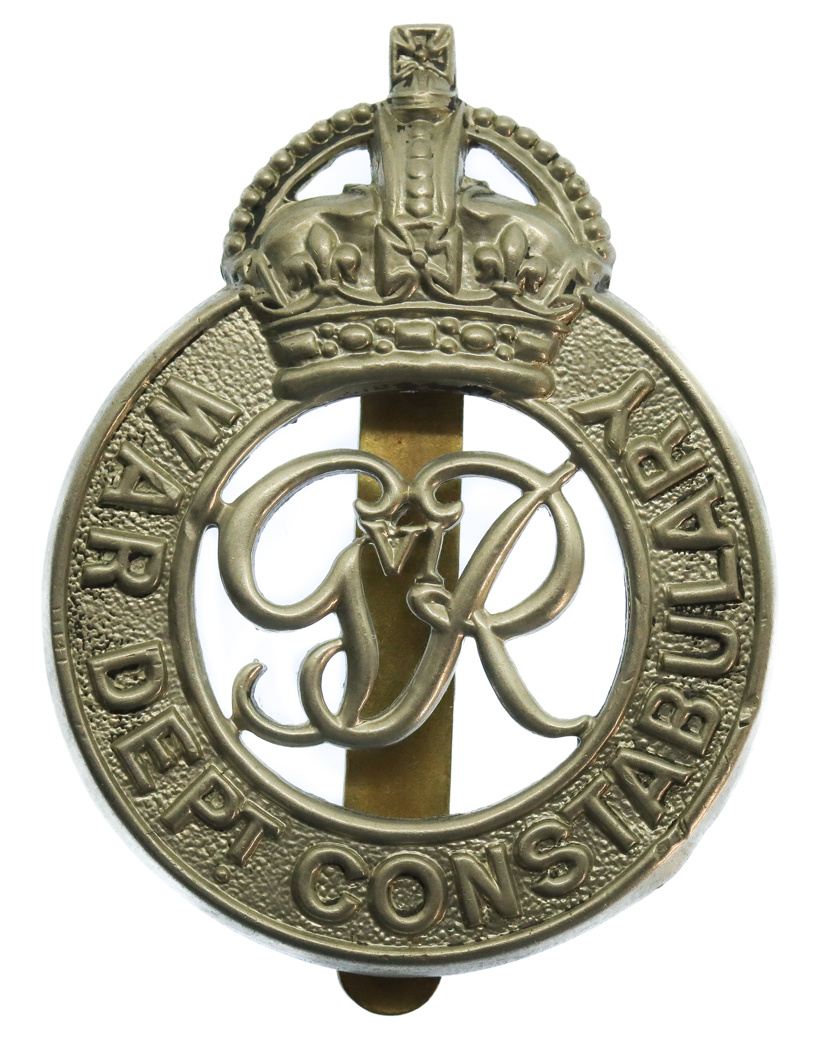George VI War Department Constabulary Cap Badge