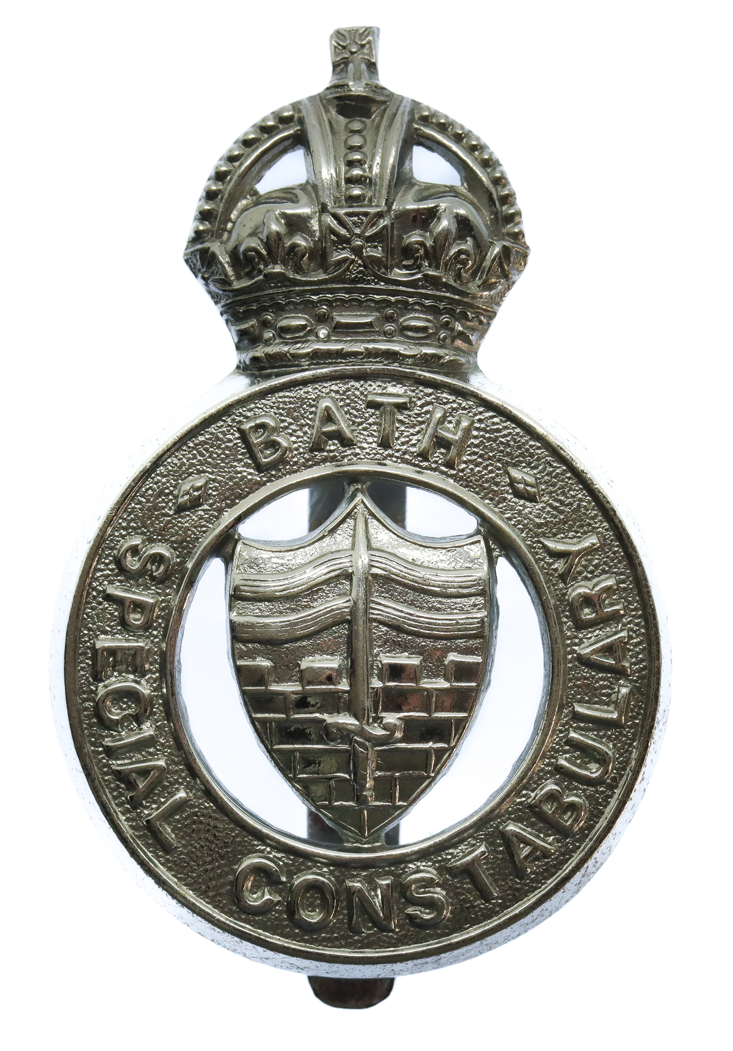 Bath Special Constabulary Cap Badge - King's Crown