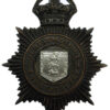 Herefordshire Constabulary Black Helmet Plate - King's Crown