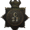 Bristol Constabulary Night Helmet Plate - King's Crown (C21)