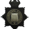 Northumberland Constabulary Black Helmet Plate - King's Crown