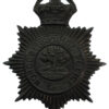 Worcestershire Police Blackened Brass Helmet Plate - King's Crown