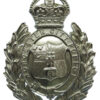 Worcester City Police Wreath Helmet Plate - King's Crown