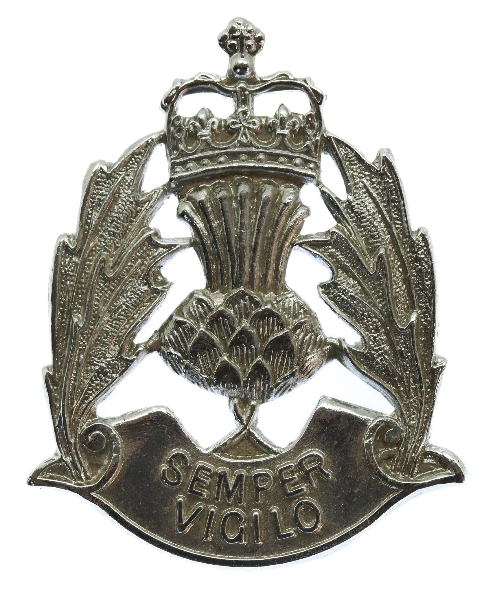 Scottish Police Forces Cap Badge - Queen's Crown