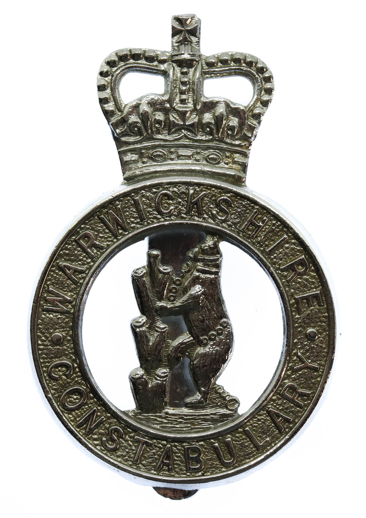 Warwickshire Constabulary Cap Badge - Queen's Crown