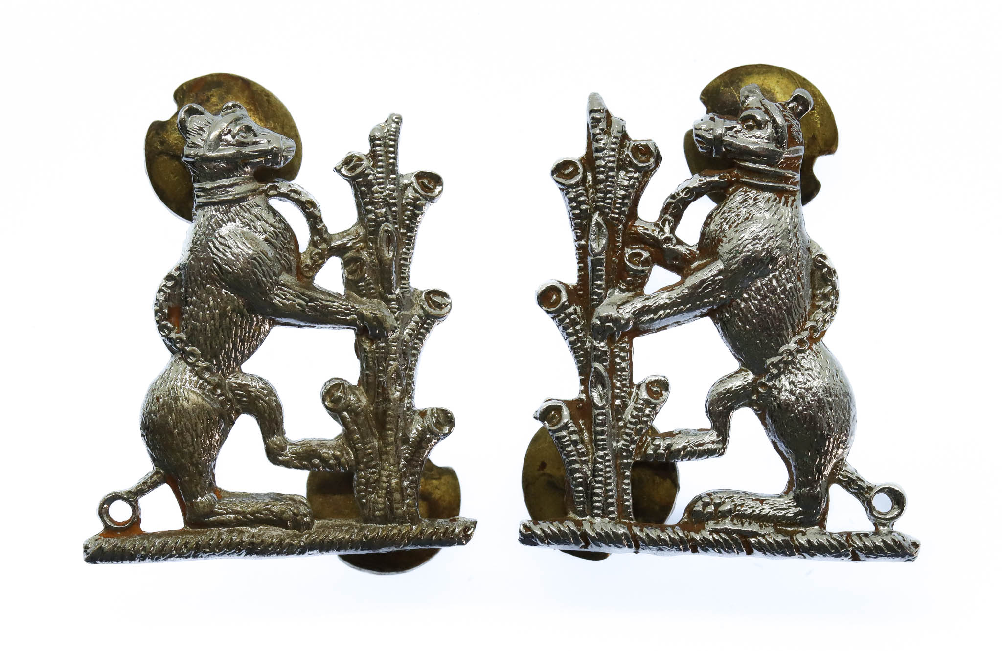 Pair of Warwickshire Constabulary Collar Badges