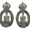 Pair of Blackpool Police Collar Badges - King's Crown