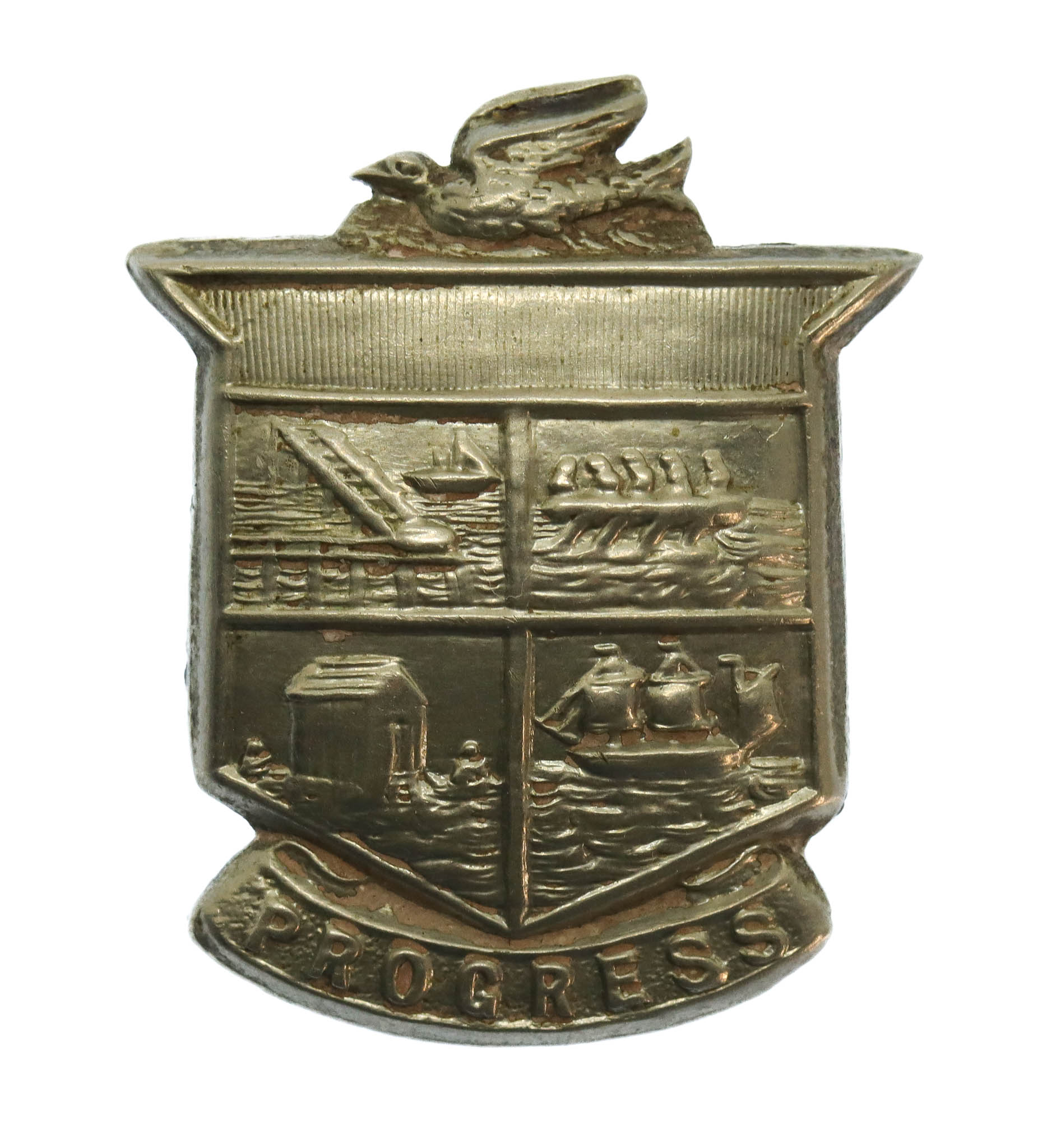 Early Blackpool Police White Metal Collar Badge