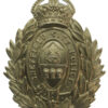 Sheffield City Police White Metal Wreath Helmet Plate - King's Crown
