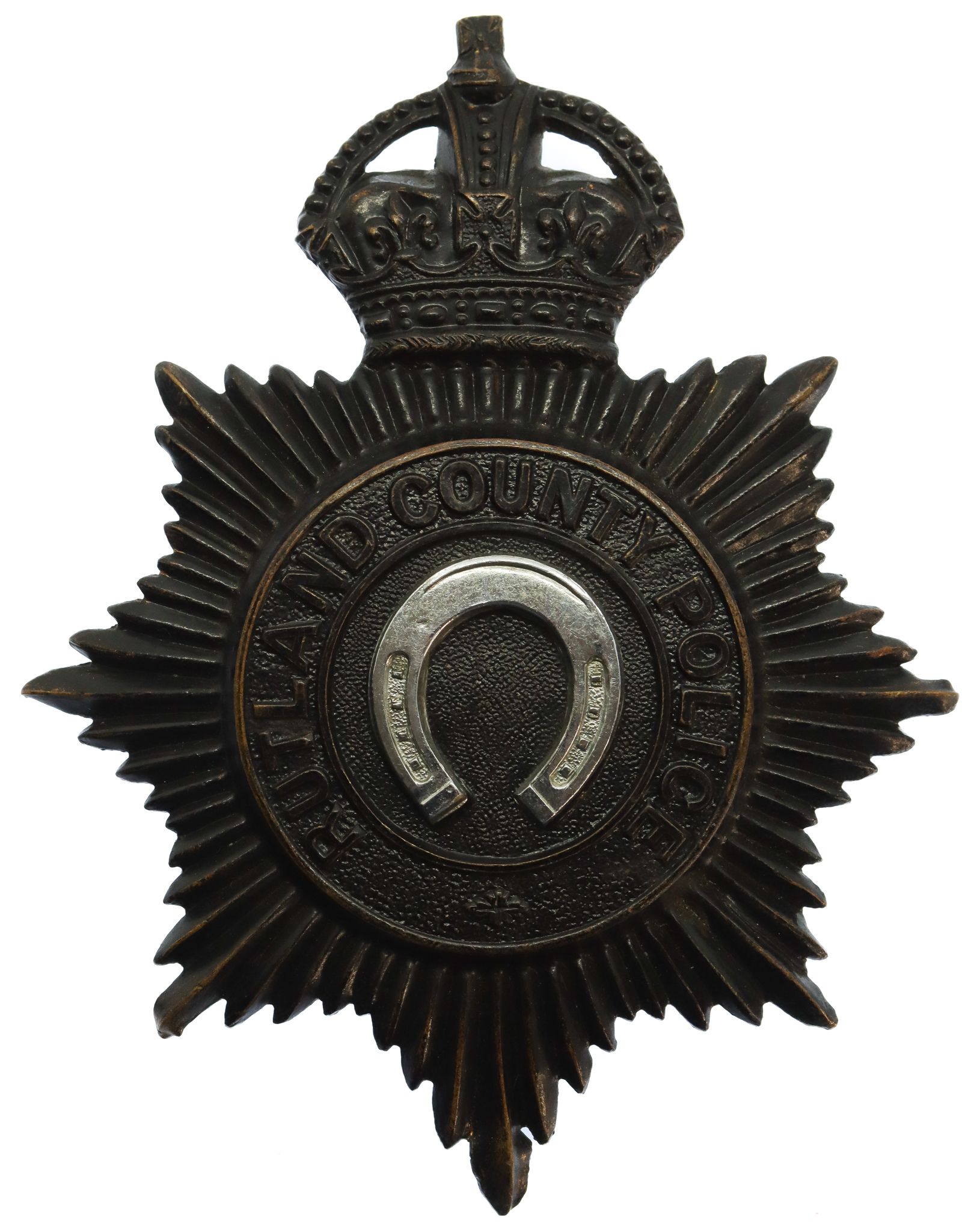 Rutland County Police Helmet Plate - King's Crown