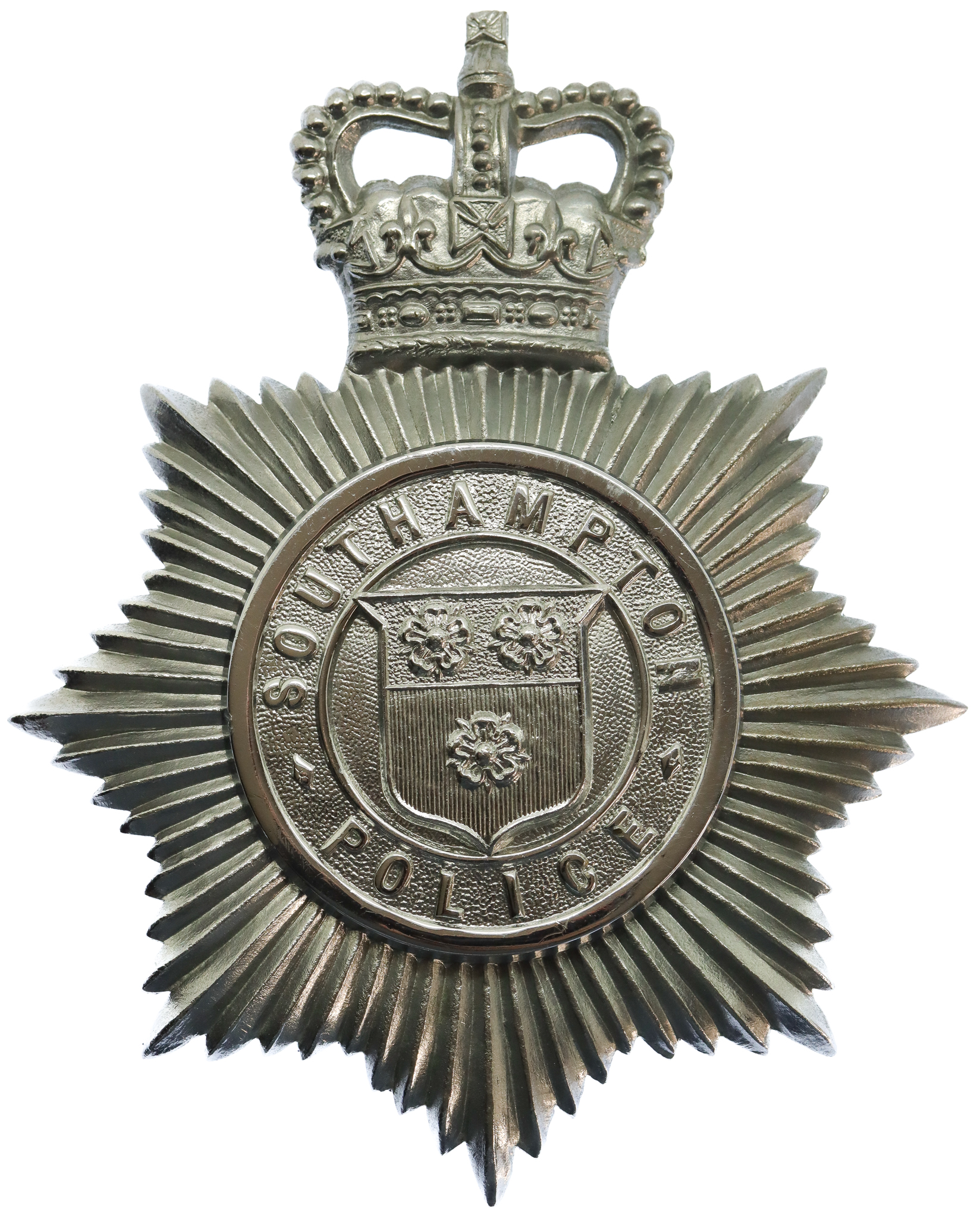 Southampton Police Helmet Plate - Queen's Crown