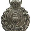 Dewsbury Borough Police Wreath Helmet Plate - Queen's Crown