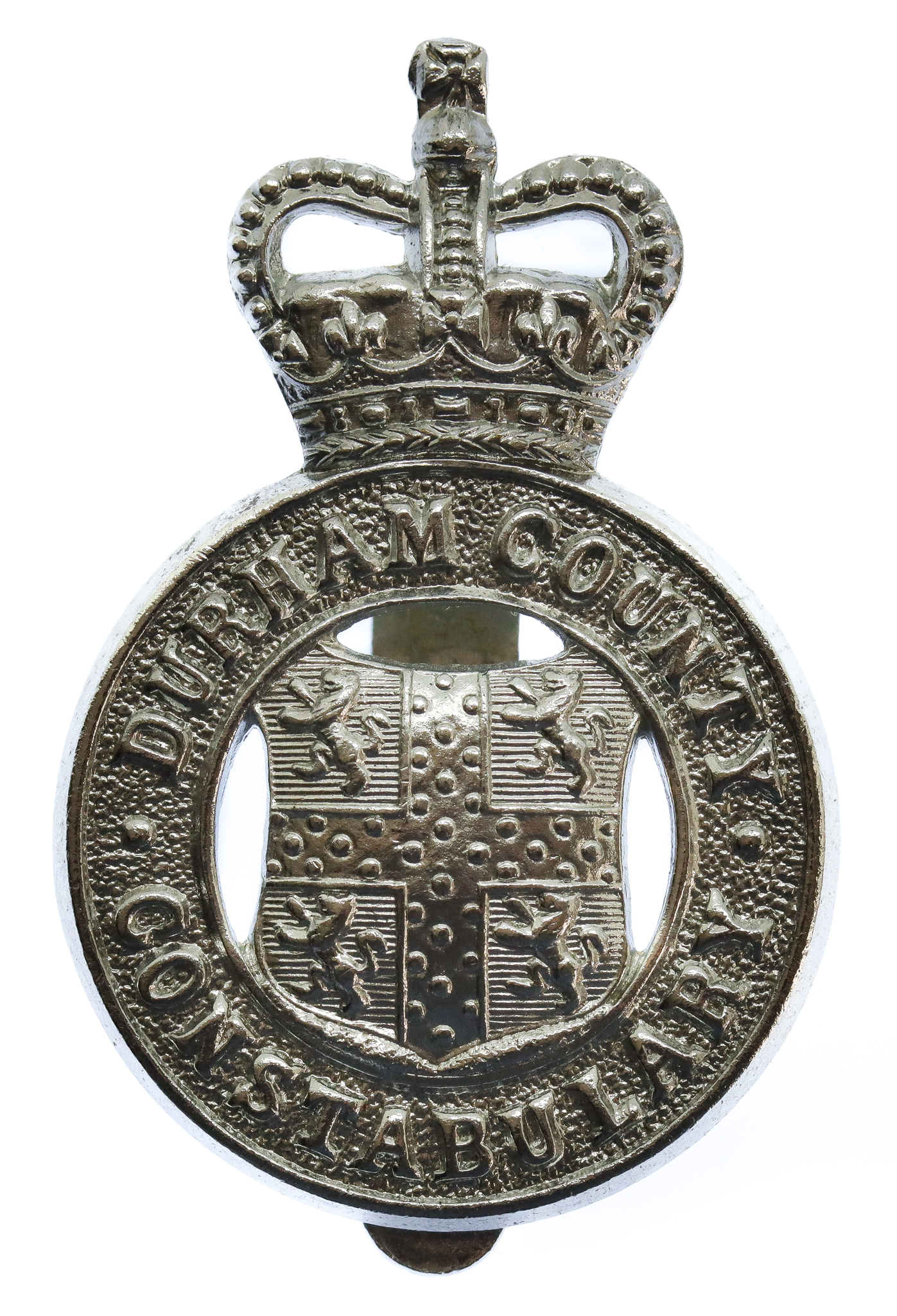Durham County Constabulary Cap Badge - Queen's Crown
