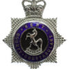 Kent County Constabulary Senior Officer's Enamelled Cap Badge - Queen's Crown