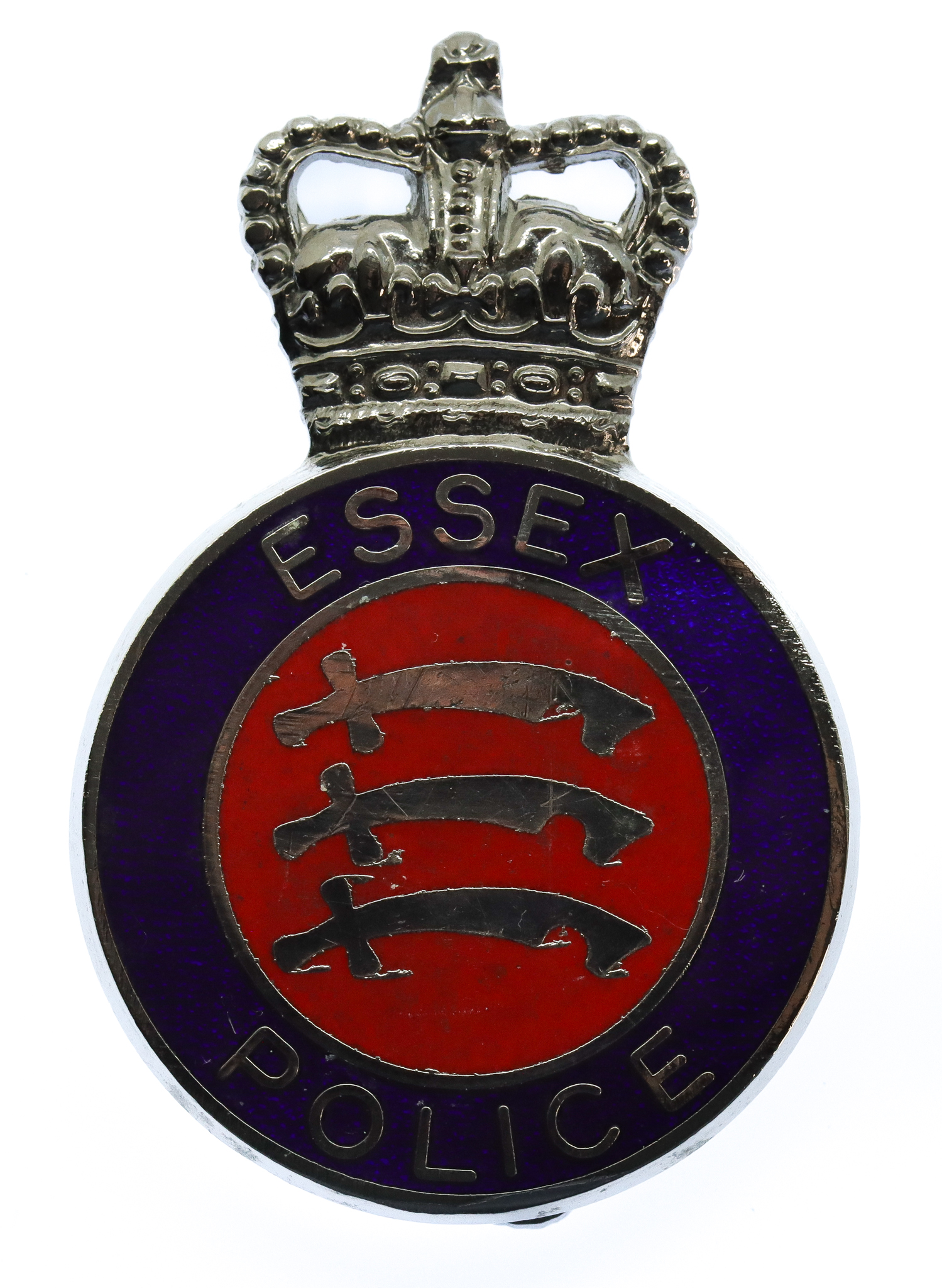 Essex Police Enamelled Cap Badge - Queen's Crown