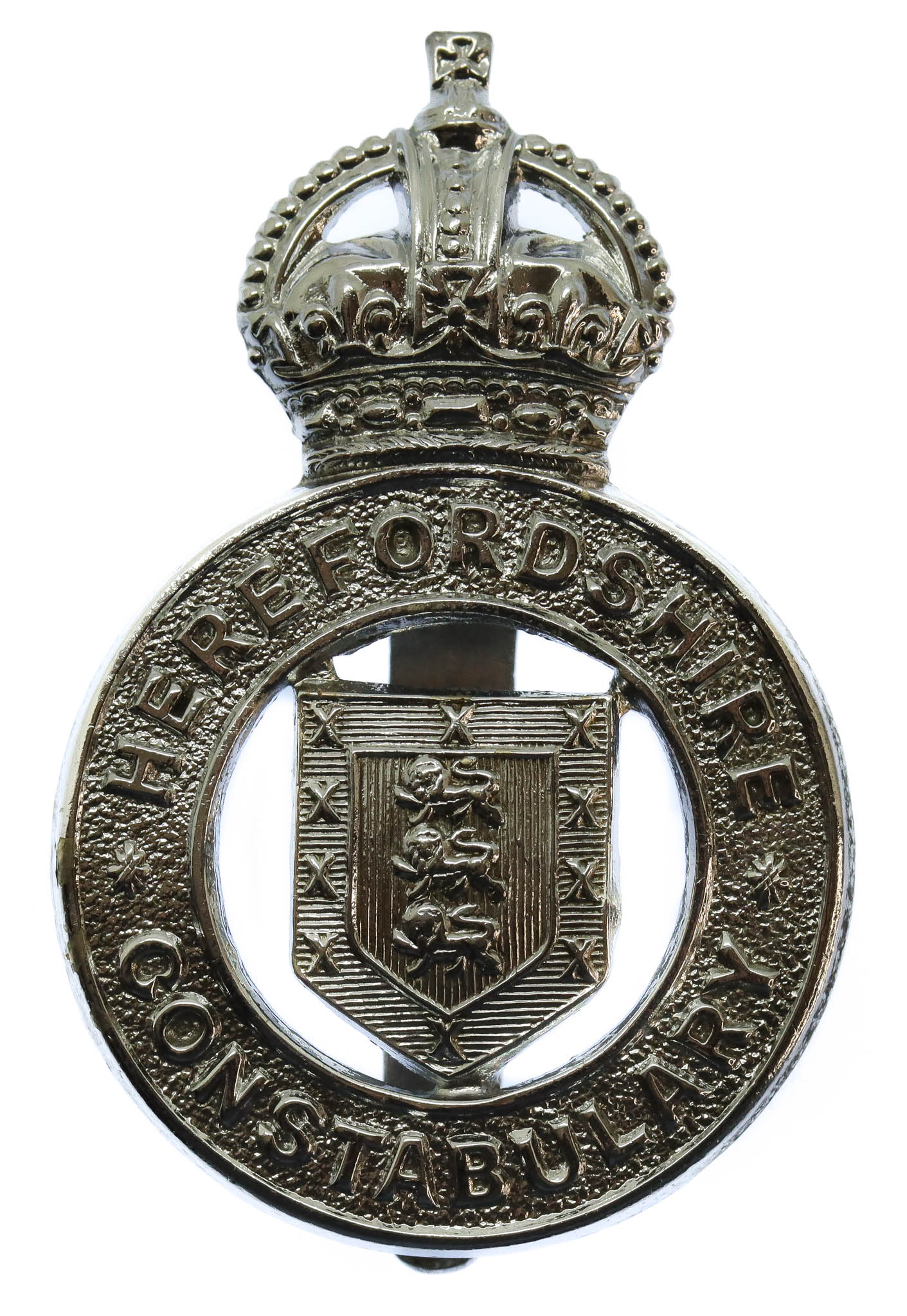 Herefordshire Constabulary Cap Badge - King's Crown