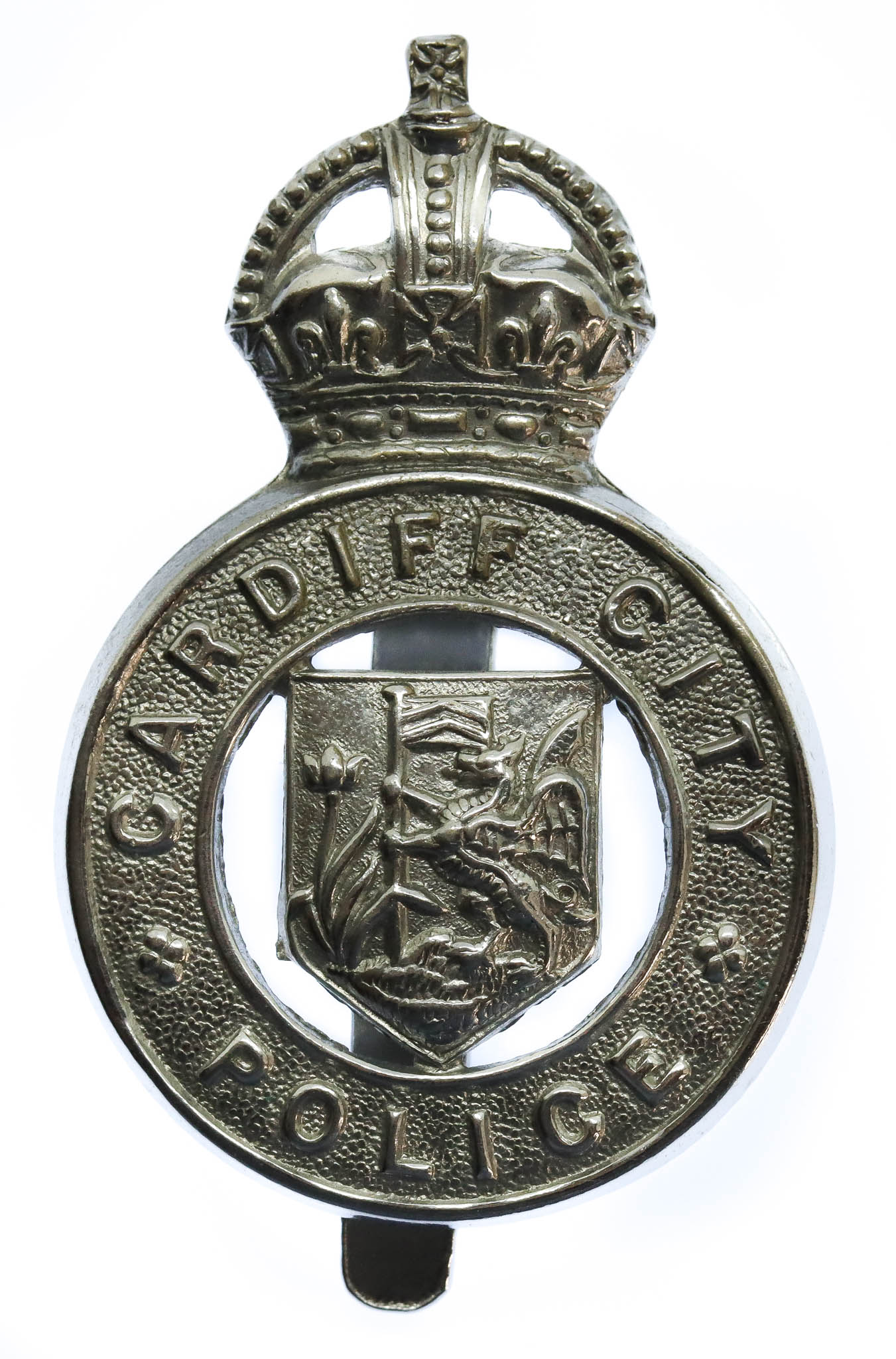 Cardiff City Police Cap Badge - King's Crown