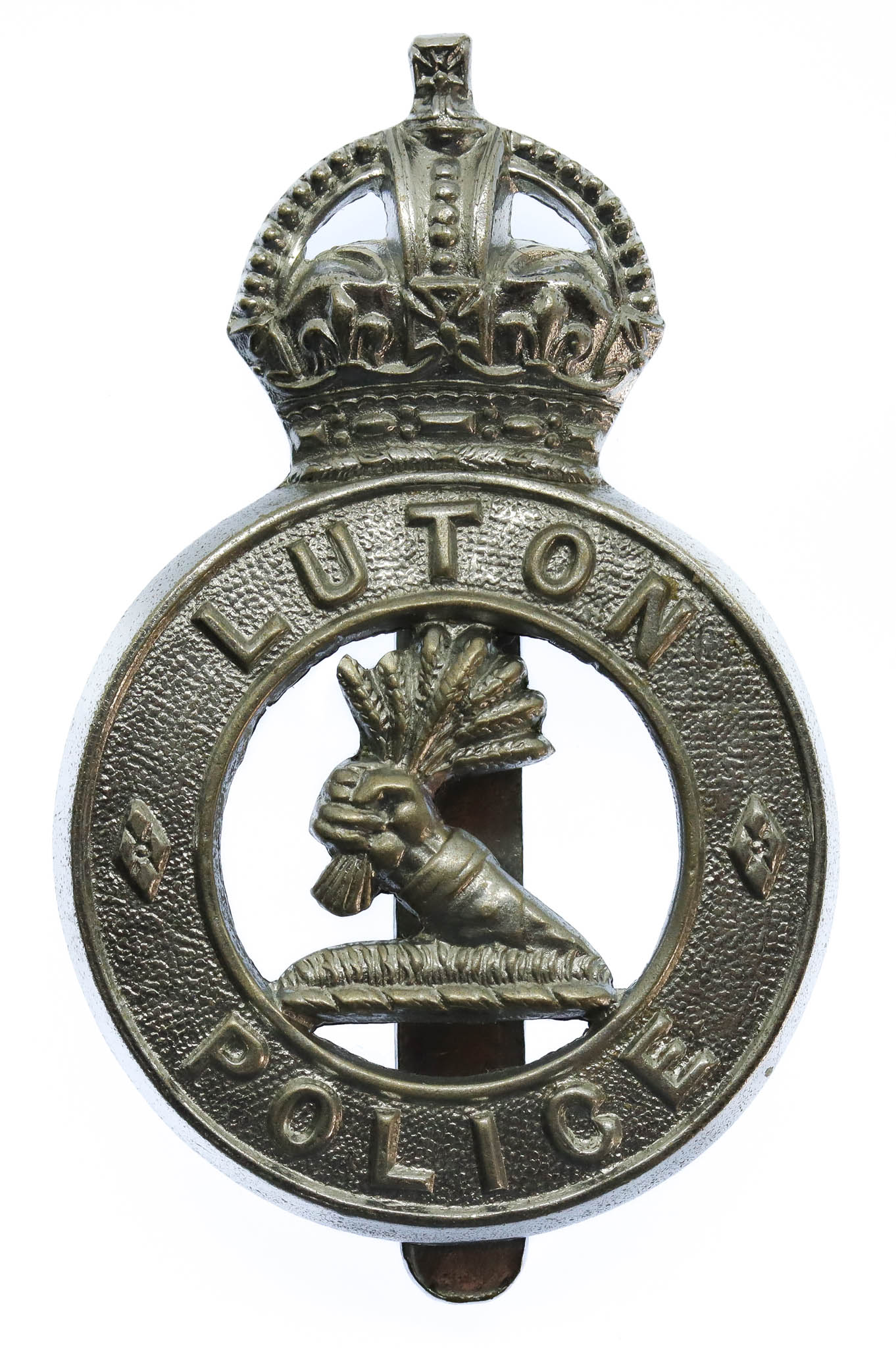 Luton Borough Police Cap Badge - King's Crown