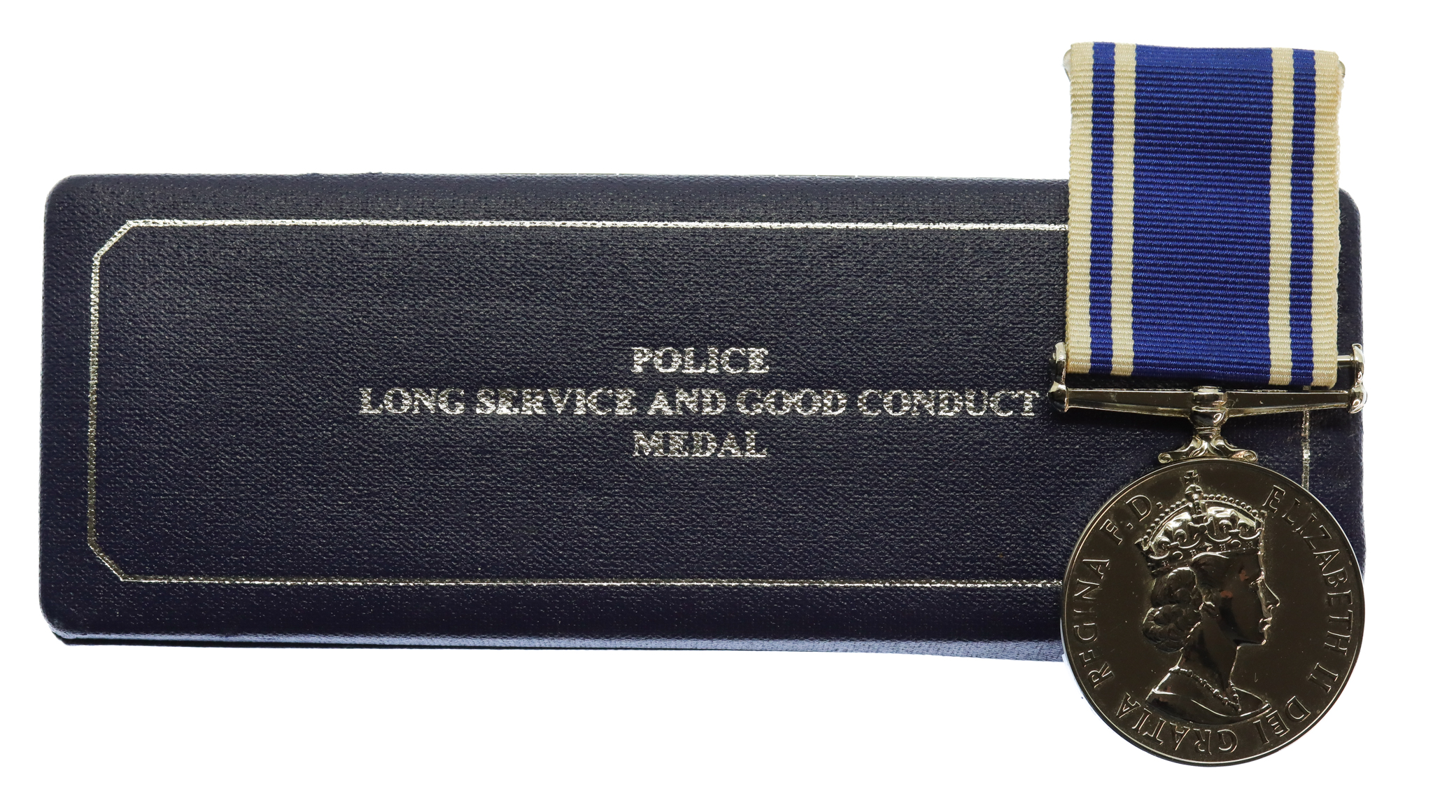 Elizabeth II Police Exemplary Long Service & Good Conduct Medal in Box - Constable Edward Metcalfe