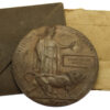 WW1 Memorial Plaque (Death Penny) with Box and Envelope - L.Cpl. James Henry Haddon, 3rd Bn. Coldstream Guards - K.I.A. 15/9/16