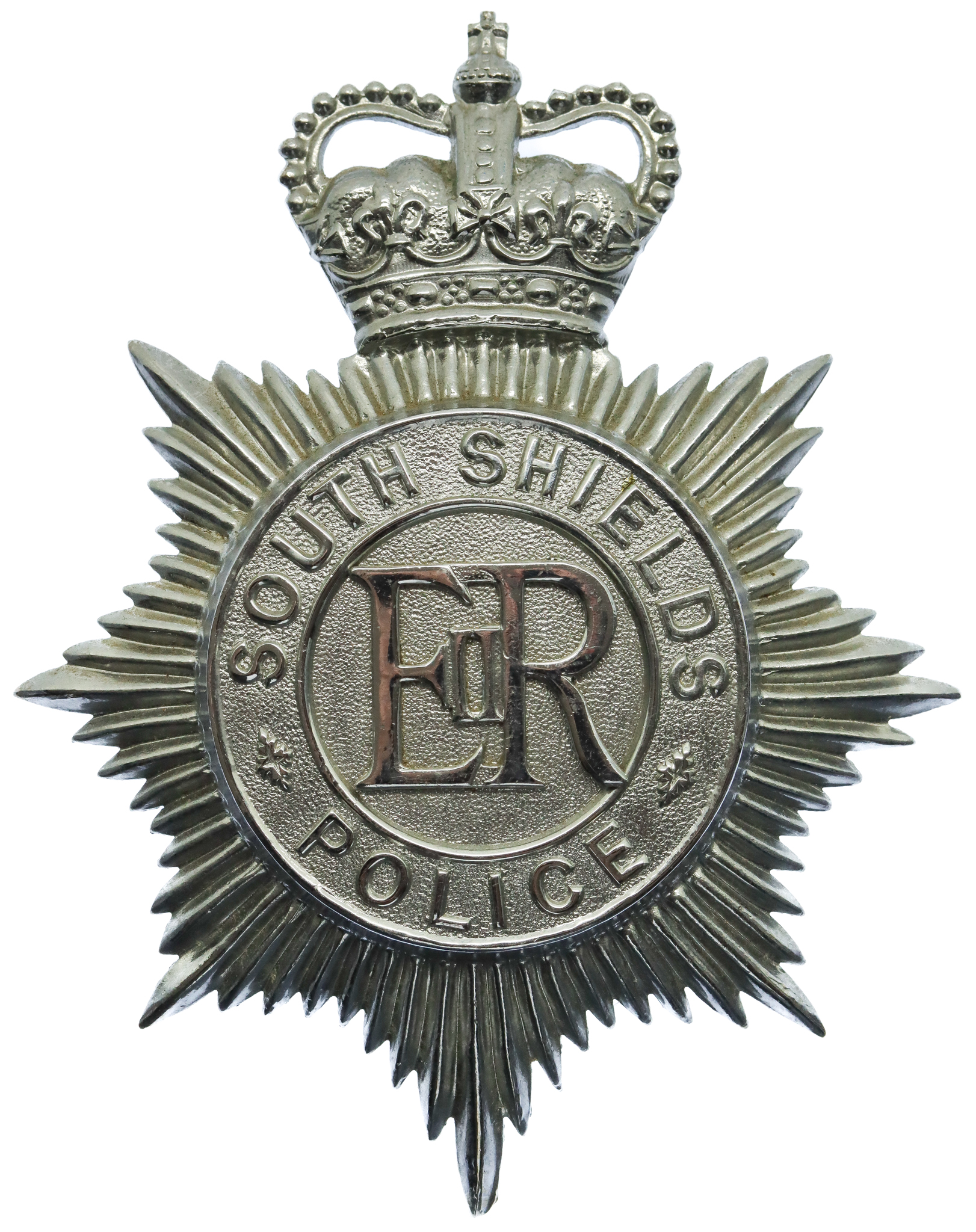 South Shields Police Helmet Plate - Queen's Crown