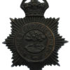 Worcestershire Constabulary (Worcestershire Police) Blackened Brass Helmet Plate - King's Crown