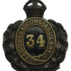 Dorset Constabulary Wreath Helmet Plate - King's Crown