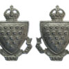 Pair of Cornwall Constabulary Collar Badges - King's Crown