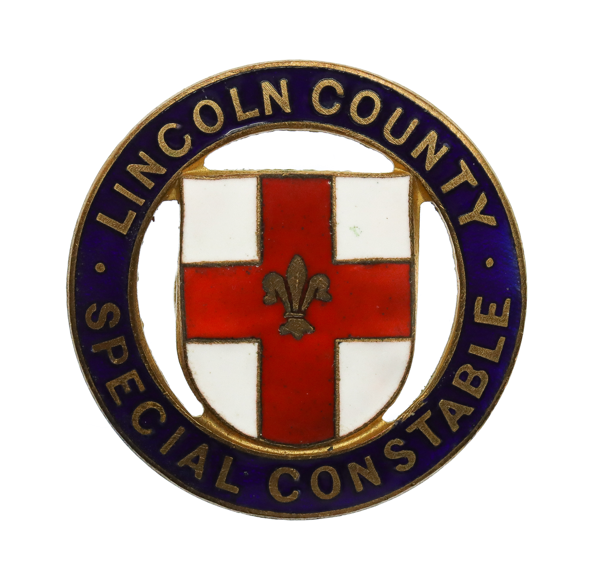 Lincoln County Special Constable Enamelled Lapel Badge