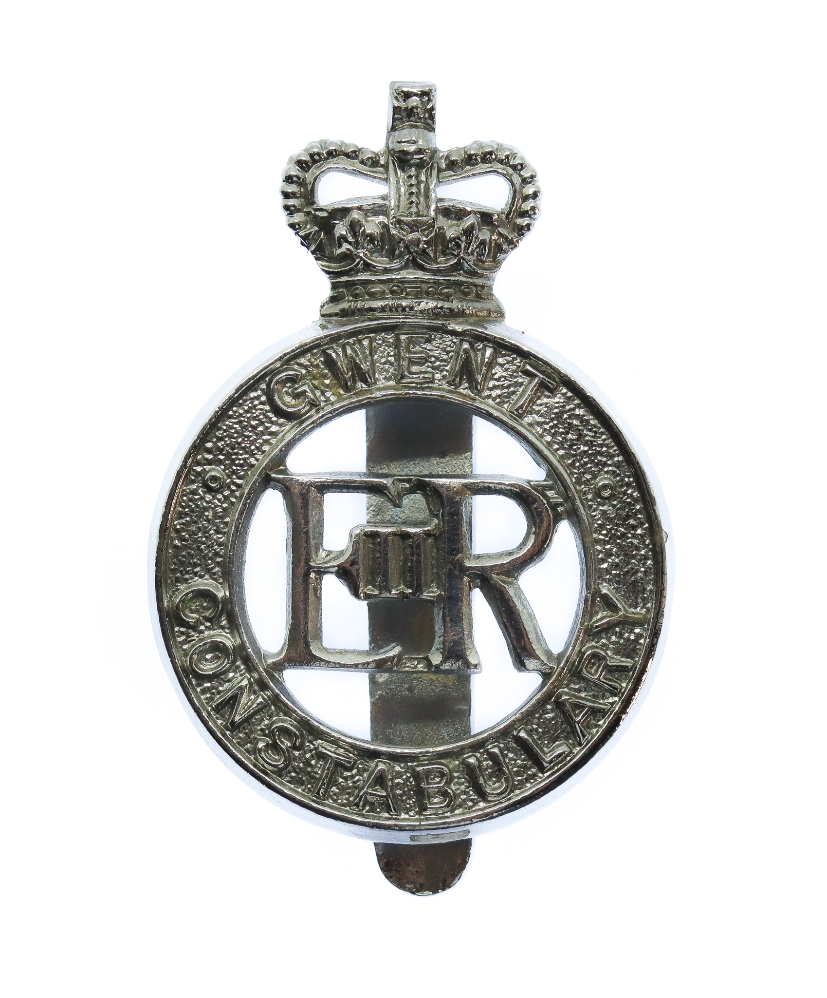 Gwent Constabulary Small Size Cap Badge - Queen's Crown