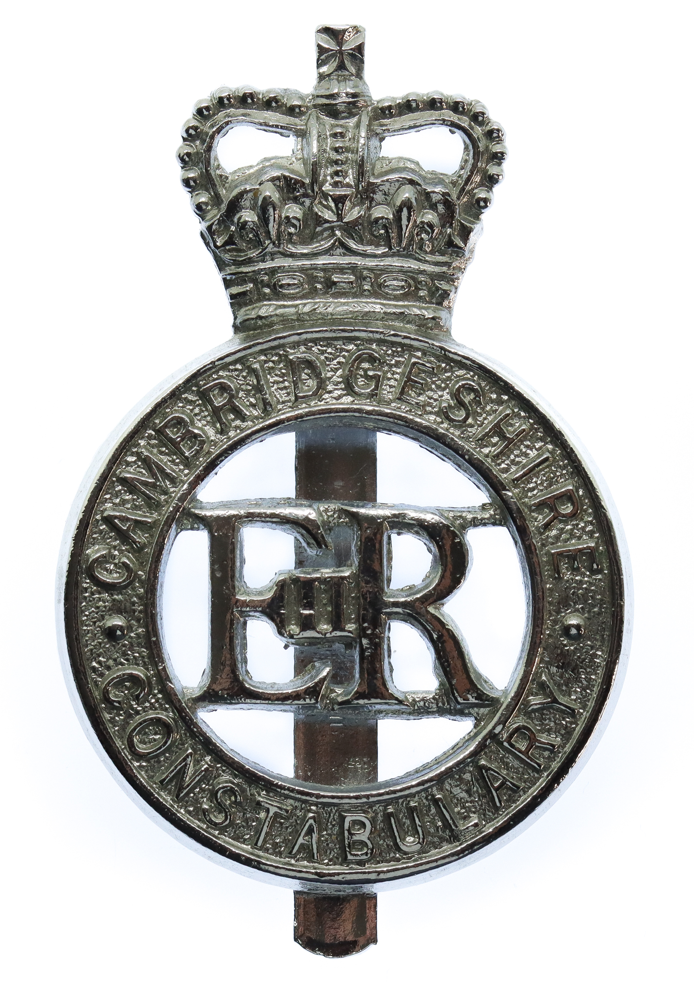 Cambridgeshire Constabulary Cap Badge - Queen's Crown