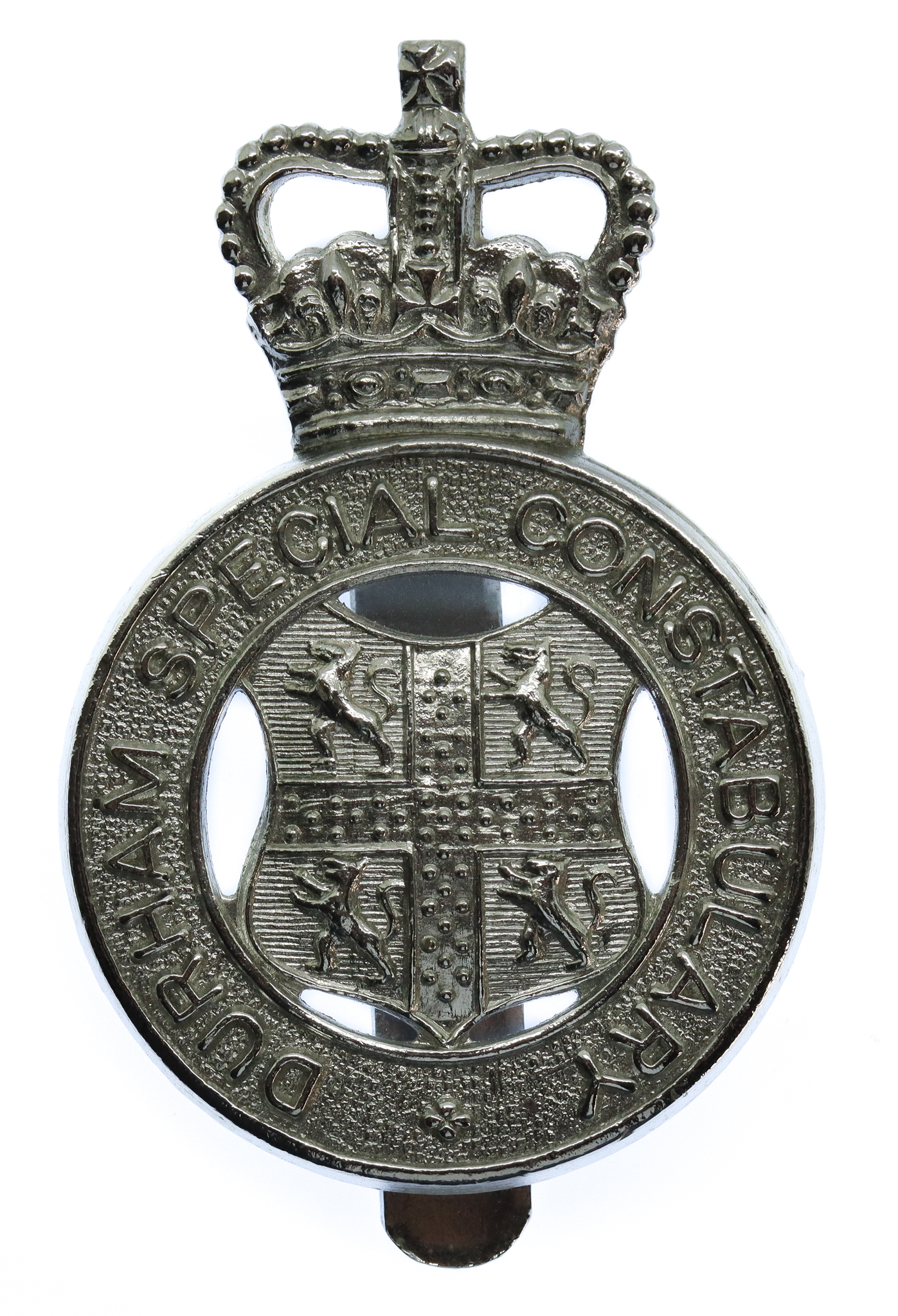 Durham Special Constabulary Cap Badge - Queen's Crown