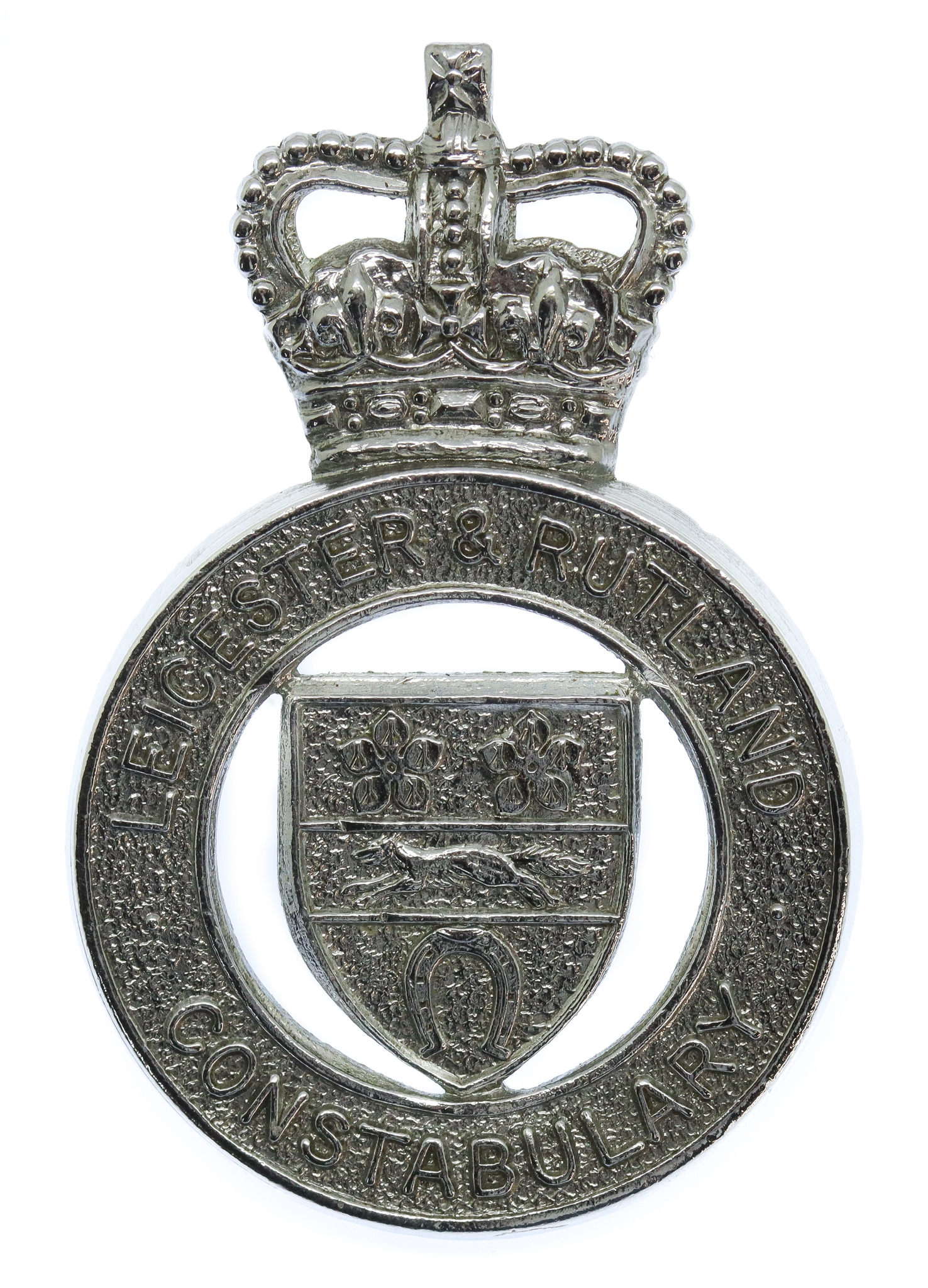 Leicester & Rutland Constabulary Cap Badge - Queen's Crown