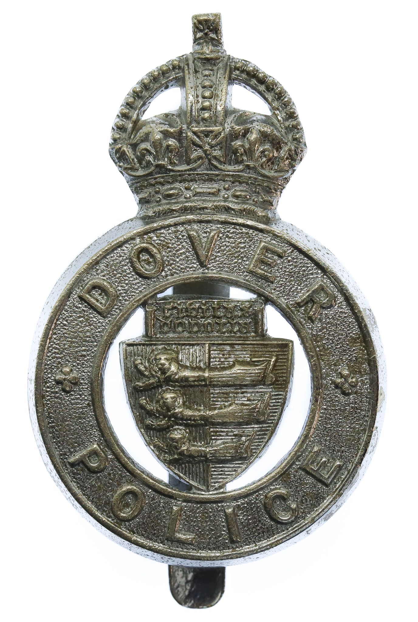 Rare Dover Police Force Cap Badge - King's Crown