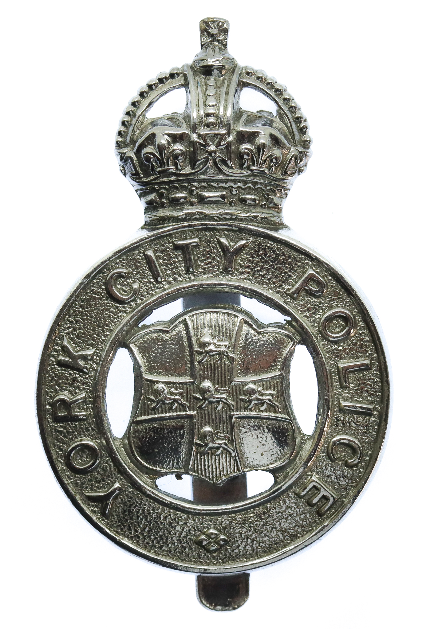 York City Police Cap Badge - King's Crown