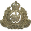 East Suffolk Police White Metal Cap Badge - King's Crown