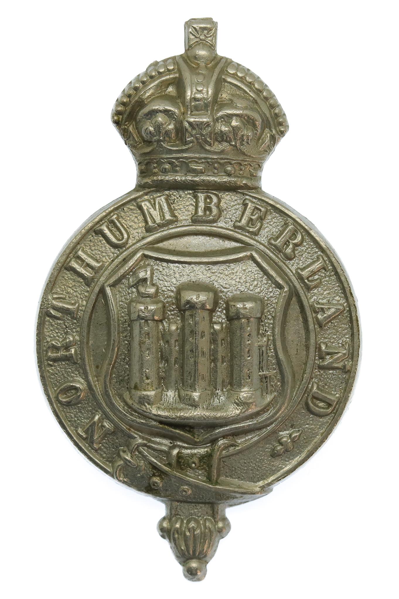 Northumberland Constabulary Kepi Badge - King's Crown
