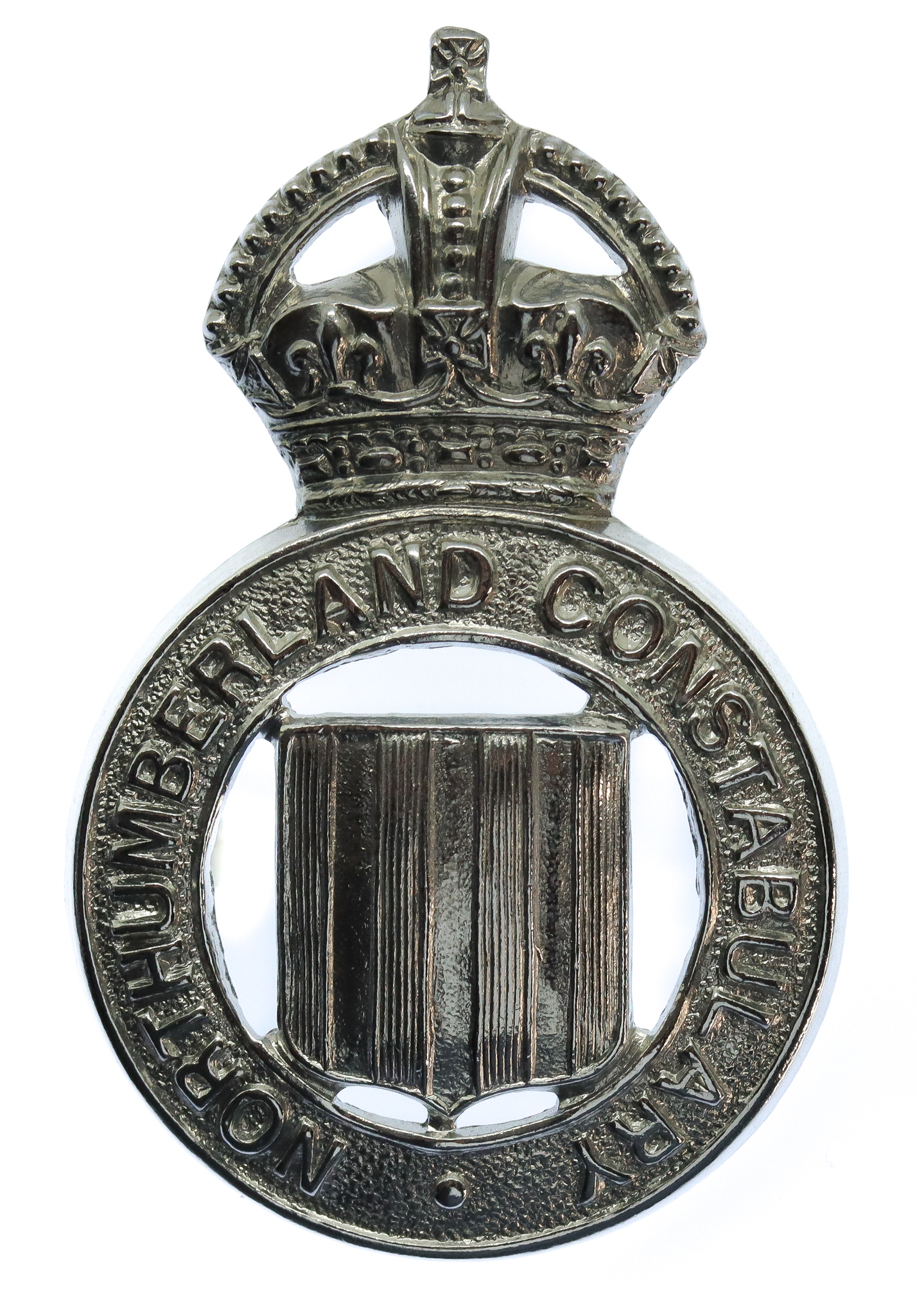 Northumberland Constabulary Cap Badge - King's Crown
