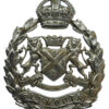 Plymouth City Police Wreath Helmet Plate - King's Crown