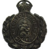 Brighton Borough Police Blackened Metal Helmet Plate - King's Crown