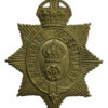 Derbyshire Constabulary White Metal Helmet Plate - King's Crown
