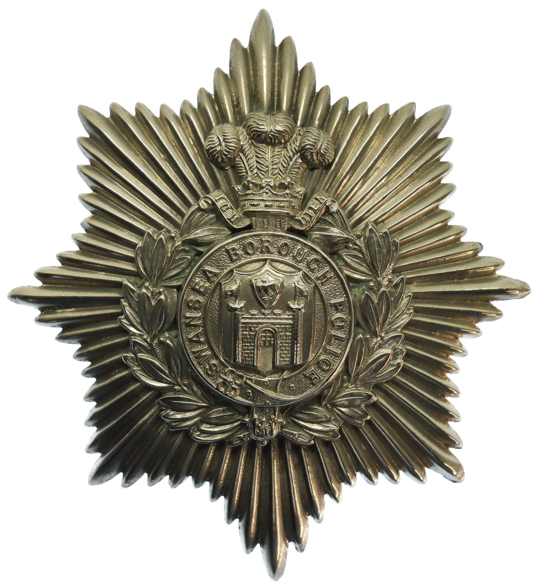 Swansea Borough Police Helmet Plate
