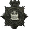 West Suffolk Constabulary Black Helmet Plate - King's Crown