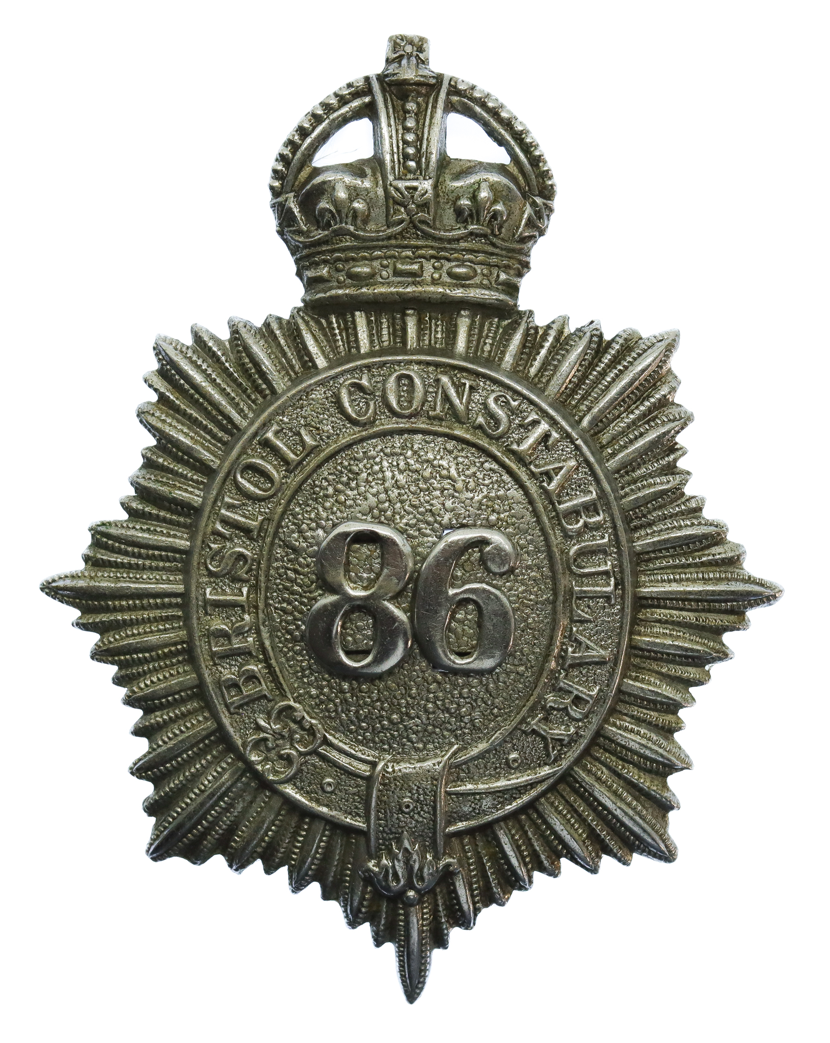 Bristol Constabulary Star Cap Badge (86) - King's Crown