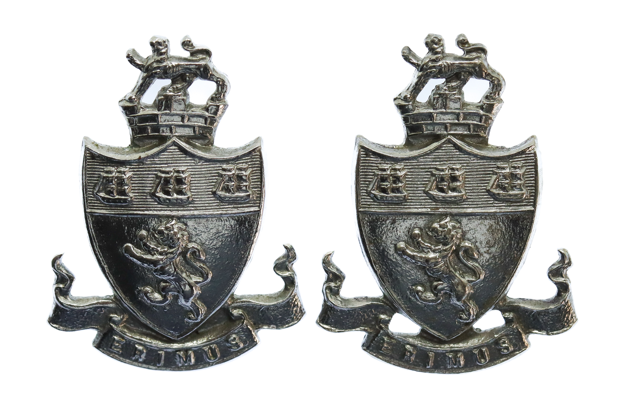 Pair of Middlesbrough Borough Police Collar Badges