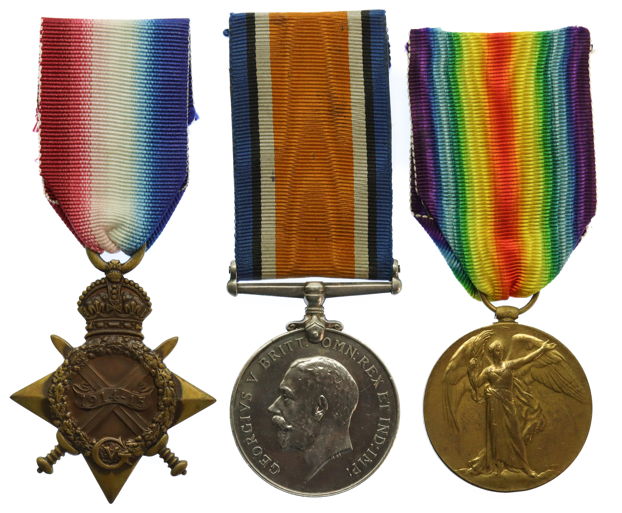 WW1 1914-15 Star Medal Trio - Cpl. A. Fearn, West Riding Regiment